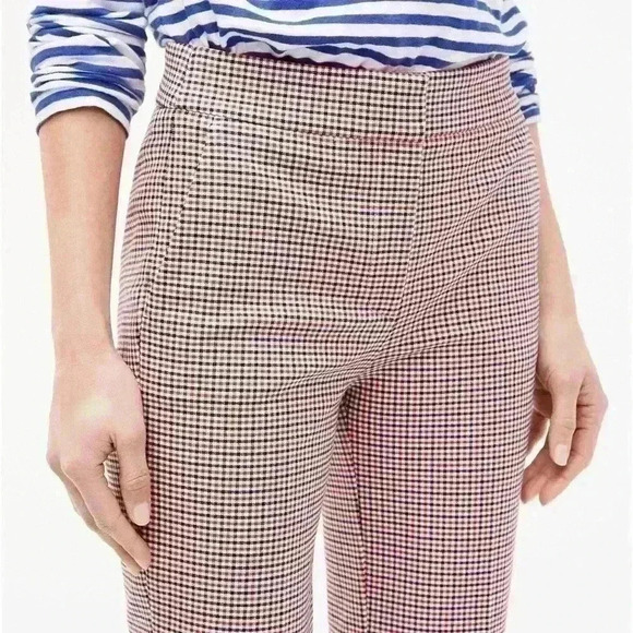 NWOT J. Crew Kick Crop Pants, Size 2 | Hayden Kick Crop Pants in Plaid - Picture 2 of 7